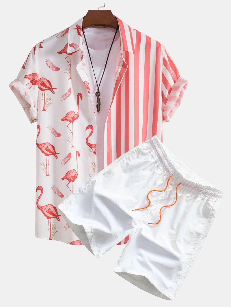 Derek | Ensemble Flamant Rose
