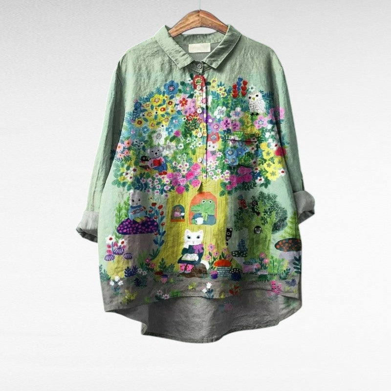 Caroline | Blouse Dos Lisse