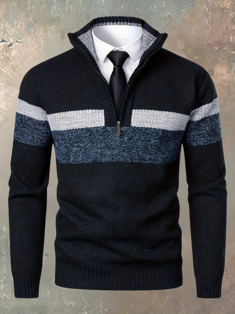 Thomas™ | Pull Élégant Col Zippé