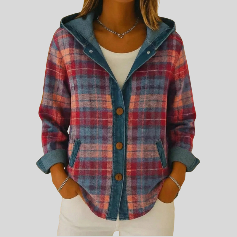 Kellaway™ | Chemise Shacket à Carreaux avec Capuche
