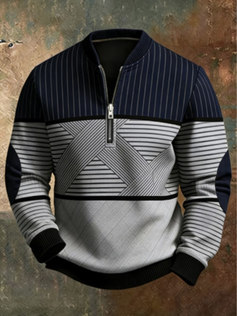 Viktor | Pull Élégant pour Hommes avec Demi-Zip