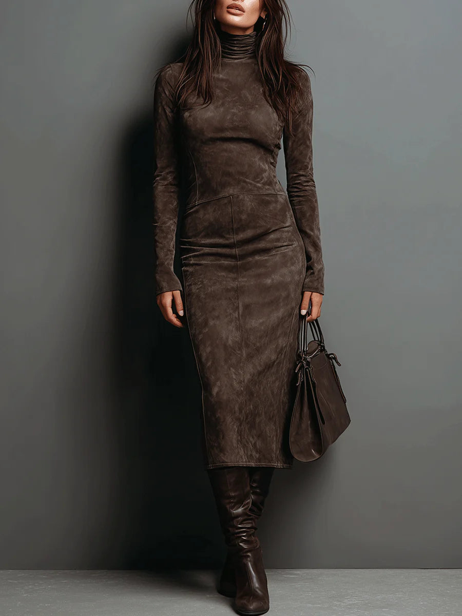 Lorène™ | Robe Longue Élégante Marron