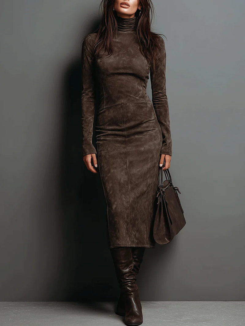 Lorène™ | Robe Longue Élégante Marron