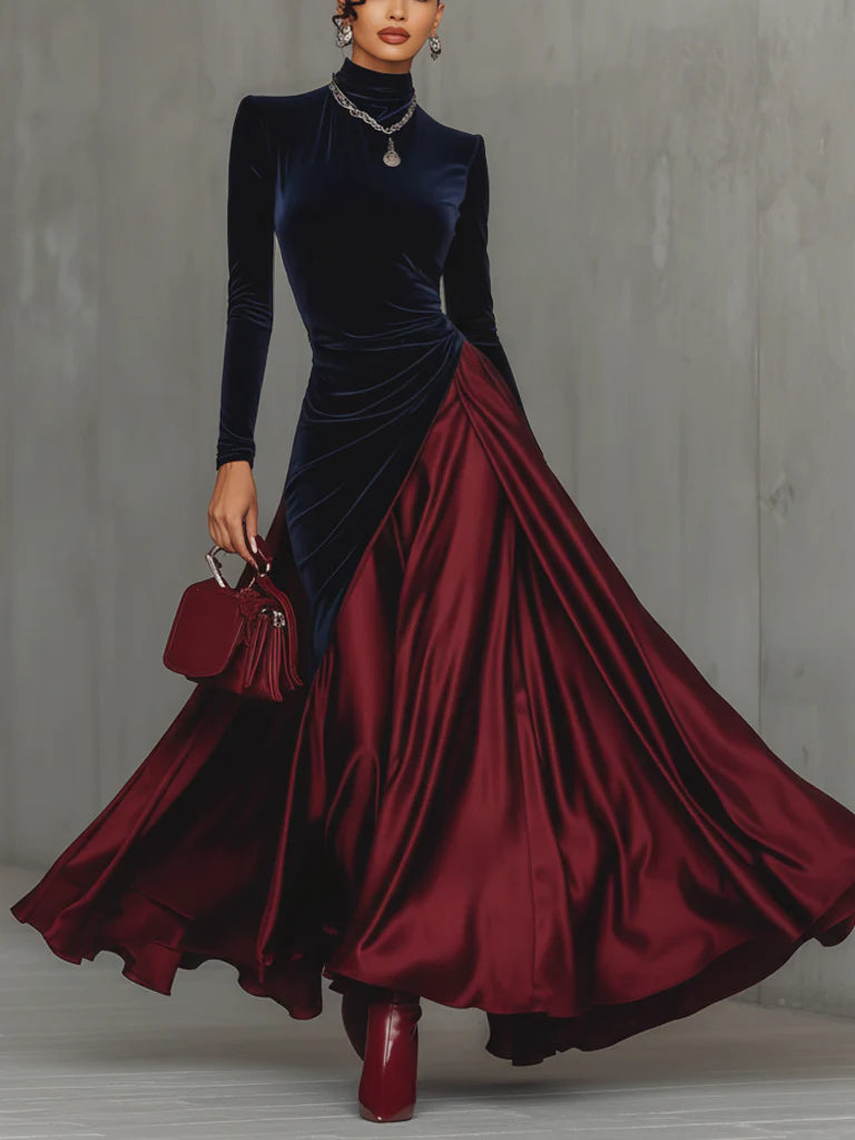 Lou™ | Robe Longue Bicolore