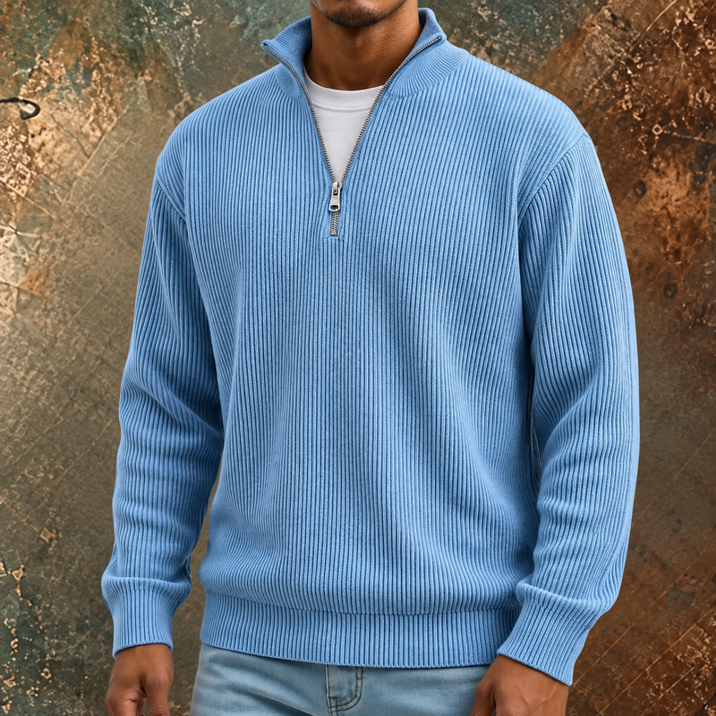 Nicolas™ | Pull Demi-Zip Classique