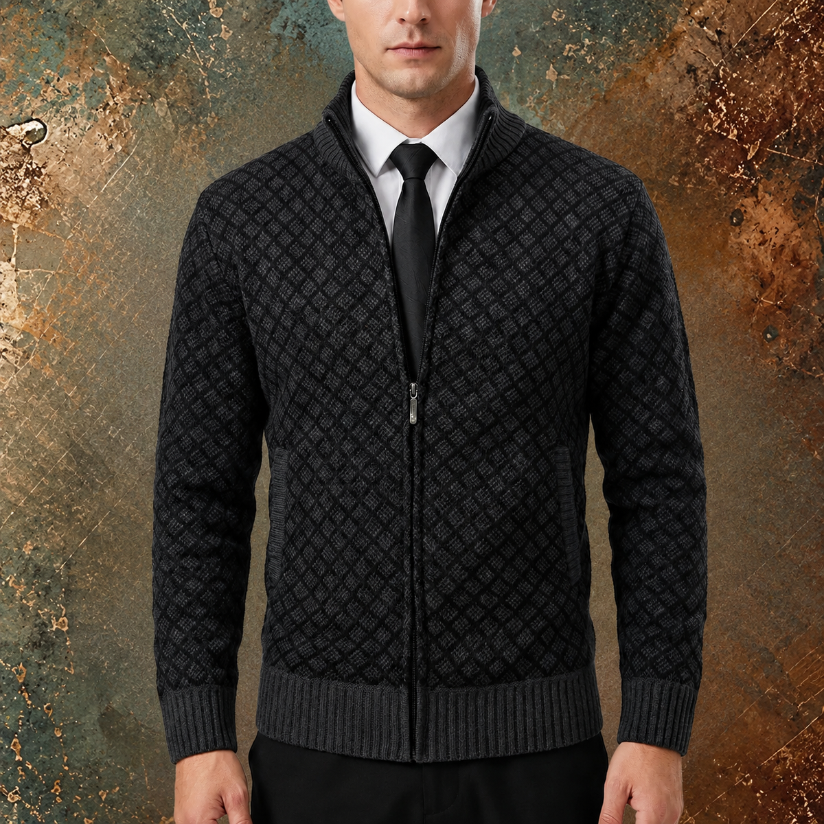François™ | Gilet Zippé Col Montant