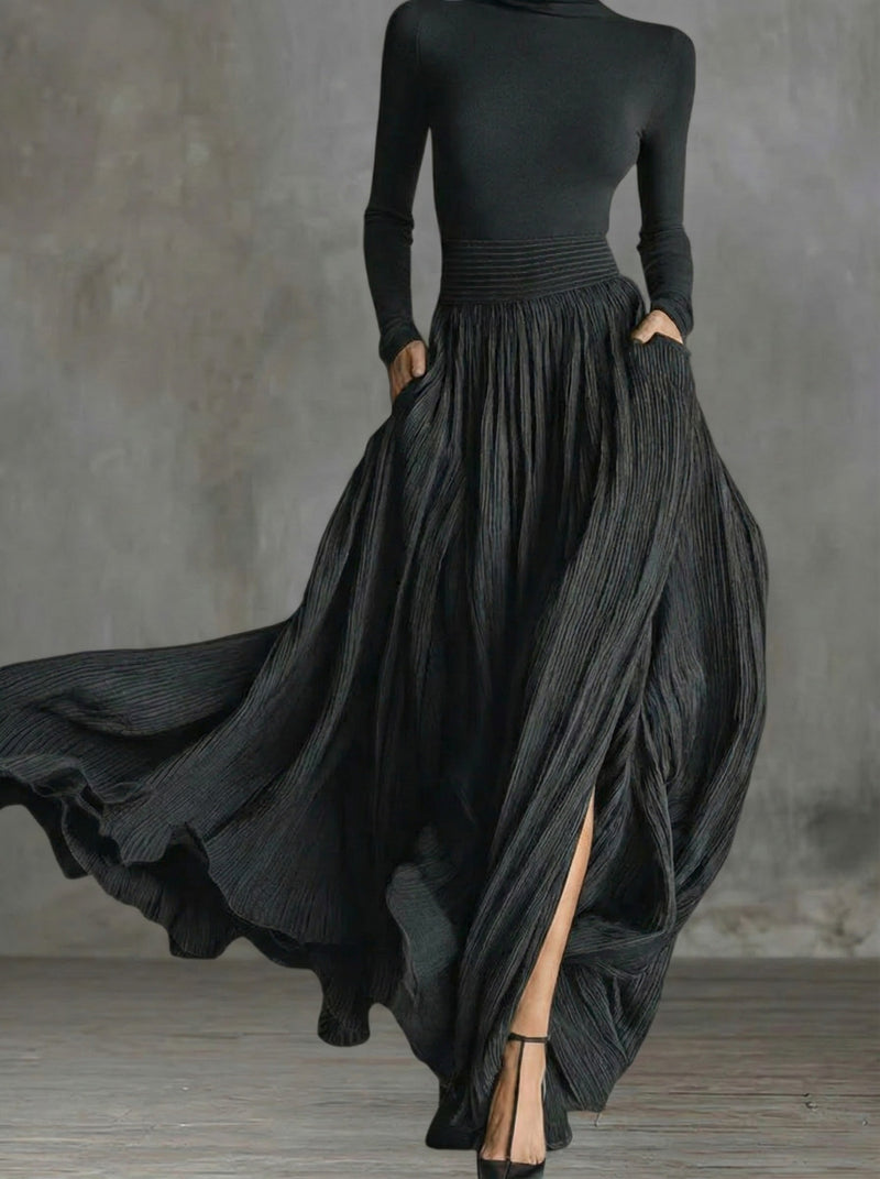 Rachel™ | Robe Maxi Taille Haute