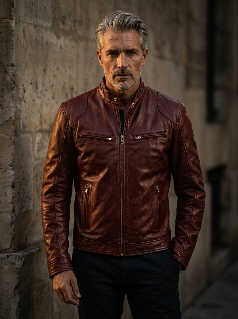 Brandon | Veste en Cuir